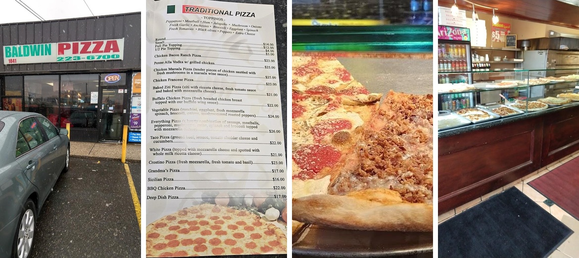 Baldwin Pizza Menu