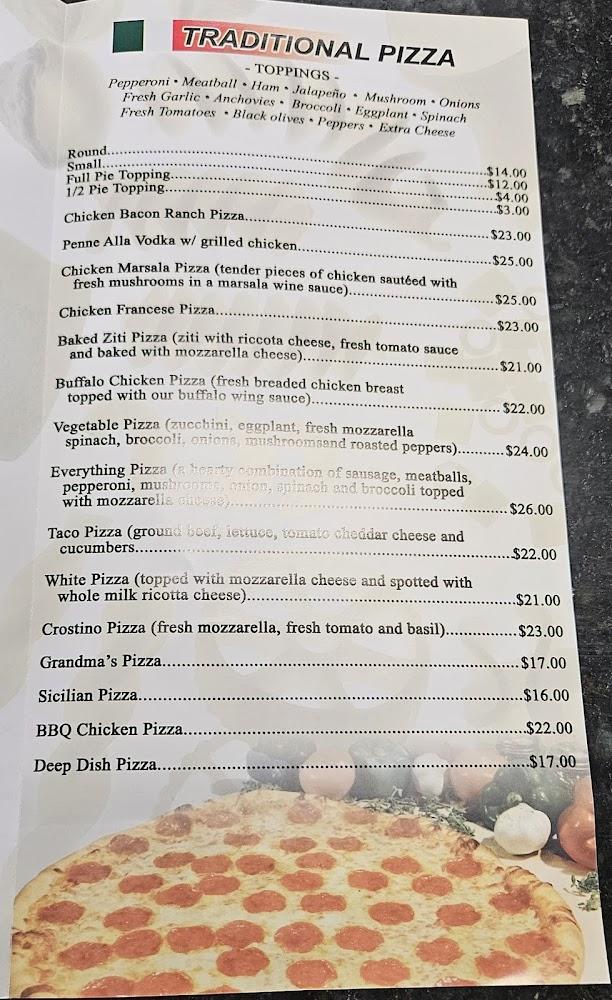 Baldwin Pizza Menu image 1